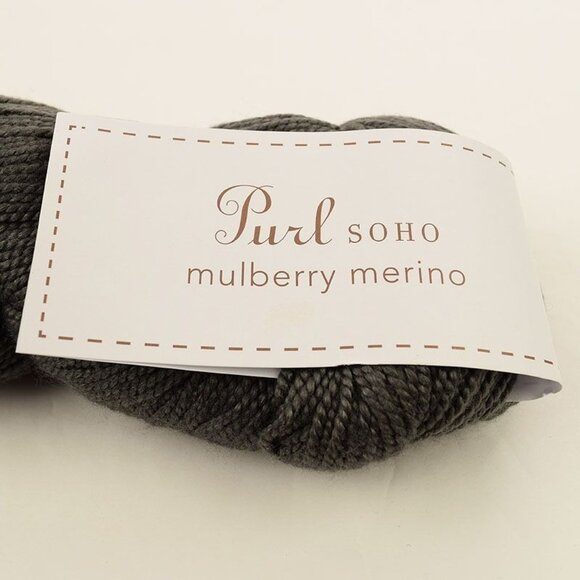 PURL SOHO Mulberry Merino Yarn 247 Yards Toasted Charcoal - Picture 3 of 4